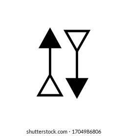 
icono de vector de flecha para los pasos 10
