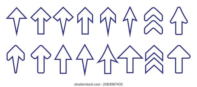 Arrow Up vector icon EPS10.
