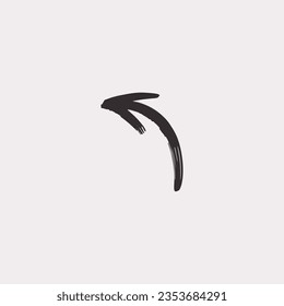 Arrow vector icon flat background