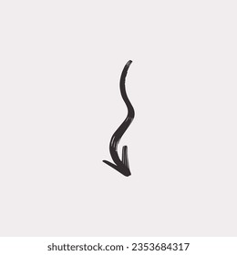 Arrow vector icon flat background