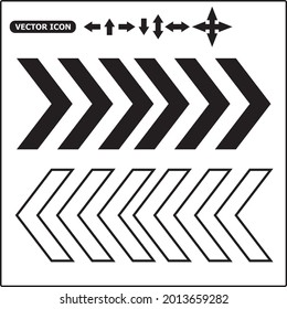 Arrow vector icon. Flat design style.EPS 10