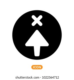 Arrow Vector Icon in Flat style