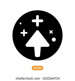Arrow Vector Icon in Flat style