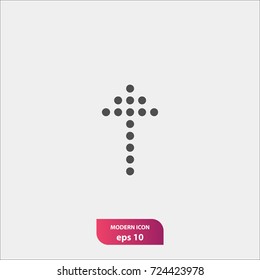 up arrow vector icon, flat symbol, simple and modern illustration sign