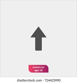 up arrow vector icon, flat symbol, simple and modern illustration sign