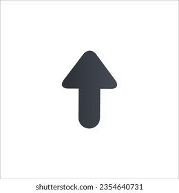 Arrow Up vector icon. growth direction symbol. Cursor icon, point button. forward icon. Stock vector illustration isolated