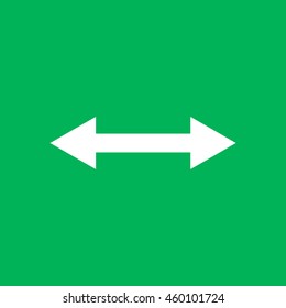 Arrow vector icon.
Horizontal double-headed arrow.