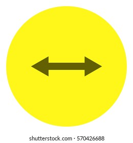 Arrow vector icon.
Horizontal double-headed arrow.