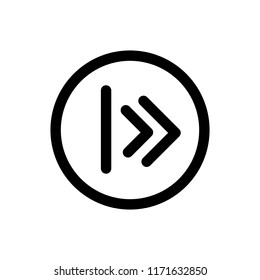 Arrow vector icon. Illustration