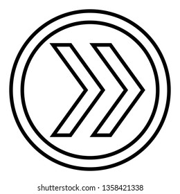 Arrow vector icon illustration.