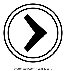 Arrow vector icon illustration.