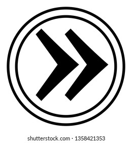 Arrow vector icon illustration.