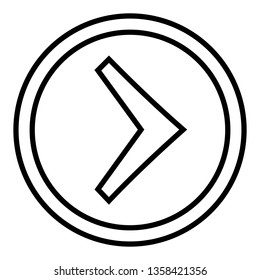 Arrow vector icon illustration.