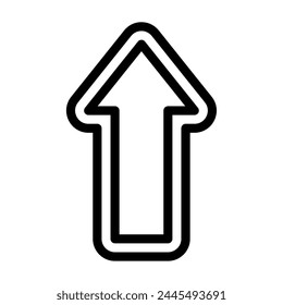 Up arrow vector icon illustration