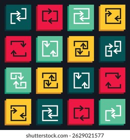 ícone de vetor de seta design de ilustração.Design de seta para plano de negócios de educação e elementos de tecnologia digital