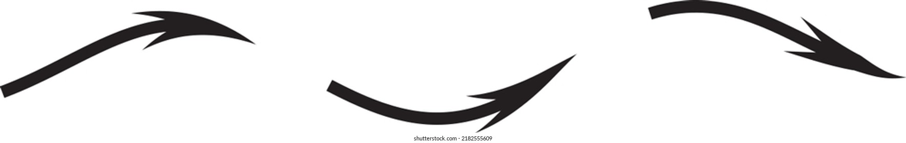 ilustración de icono de vector de flecha en fondo blanco 9.eps
