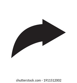 signo de ilustración de icono de vector de flecha