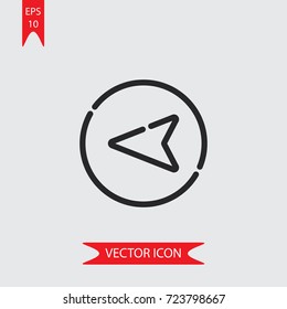 Arrow vector icon, illustration symbol