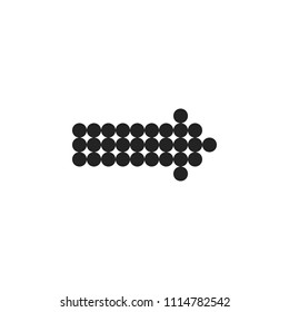 Arrow vector icon, isolated.
