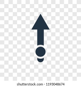 Arrow vector icon isolated on transparent background, Arrow transparency logo concept