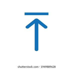 Icono de vector de flecha aislado en fondo transparente, concepto de logotipo de transparencia de flecha arriba