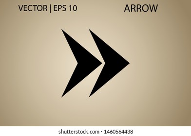 Arrow vector icon isolated set on white background. Button arrow infographic vector icon next, previous, pointer design digital element collection. Vector arrow icon template. Download and down arrow 