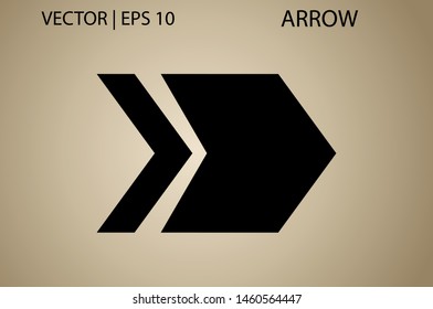 Arrow vector icon isolated set on white background. Button arrow infographic vector icon next, previous, pointer design digital element collection. Vector arrow icon template. Download and down arrow 