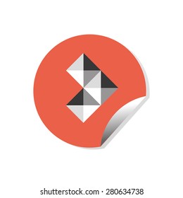 Arrow vector icon (logo, sign)