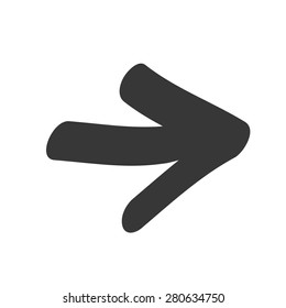 Arrow vector icon (logo, sign)