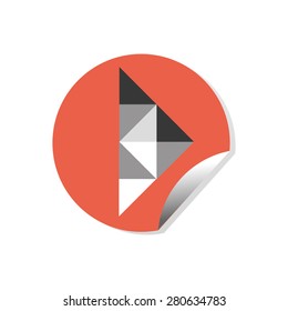 Arrow vector icon (logo, sign)