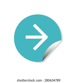 Arrow vector icon (logo, sign)