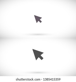 Arrow Vector icon . Lorem Ipsum Illustration design