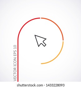 Arrow Vector icon . Lorem Ipsum Illustration design