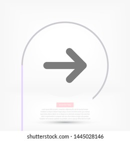 Arrow Vector icon . Lorem Ipsum Illustration design