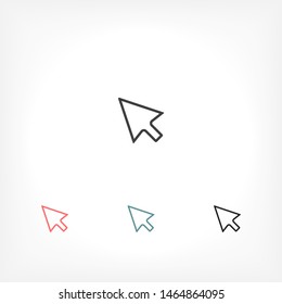 Arrow Vector icon . Lorem Ipsum Illustration design