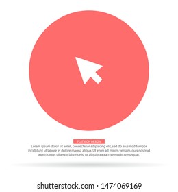Arrow Vector icon . Lorem Ipsum Illustration design