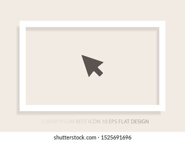 Arrow Vector icon . Lorem Ipsum Illustration design