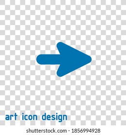 icono de vector de flecha en un fondo abstracto