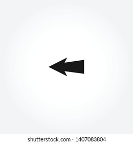 arrow vector icon on white background