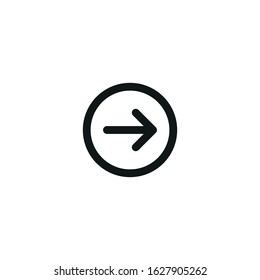 arrow vector icon on white background