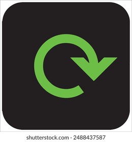 Vector de flecha, icono, reciclaje, creativo, círculo, diseño