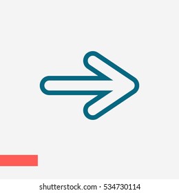 arrow vector icon, right