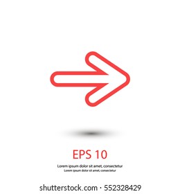 arrow vector icon, right