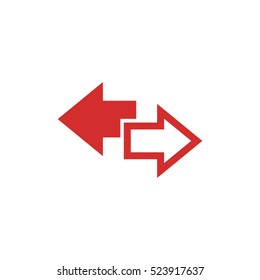 arrow vector icon, right,  left