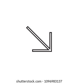 arrow vector icon scroll up down left right