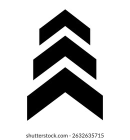 Up arrow vector icon. scroll illustration sign. Direction symbol or logo.