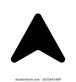 Up arrow vector icon. scroll illustration sign. Direction symbol or logo.