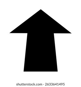 Up arrow vector icon. scroll illustration sign. Direction symbol or logo.