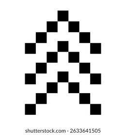 Up arrow vector icon. scroll illustration sign. Direction symbol or logo.