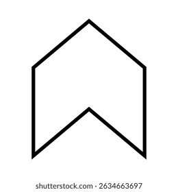 Up arrow vector icon. scroll illustration sign. Direction symbol or logo.